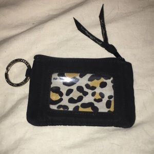 Black Vera Bradley zip id case